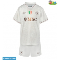 SSC Napoli Bortedraktsett Barn 2025-26 Kortermet (+ Korte bukser)